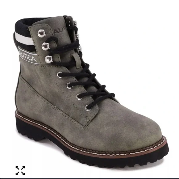 Nautica Olive Lace-Up Boots - Picture 8 of 8